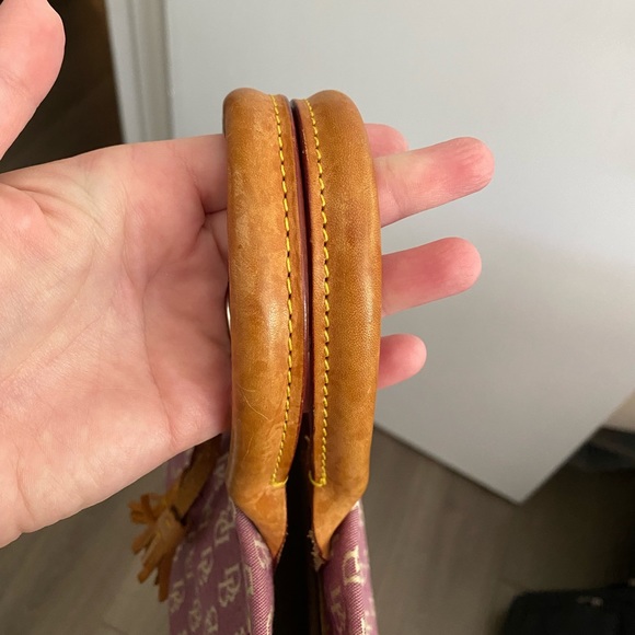 Dooney and Bourke Signature Pink Satchel - Picture 11 of 11